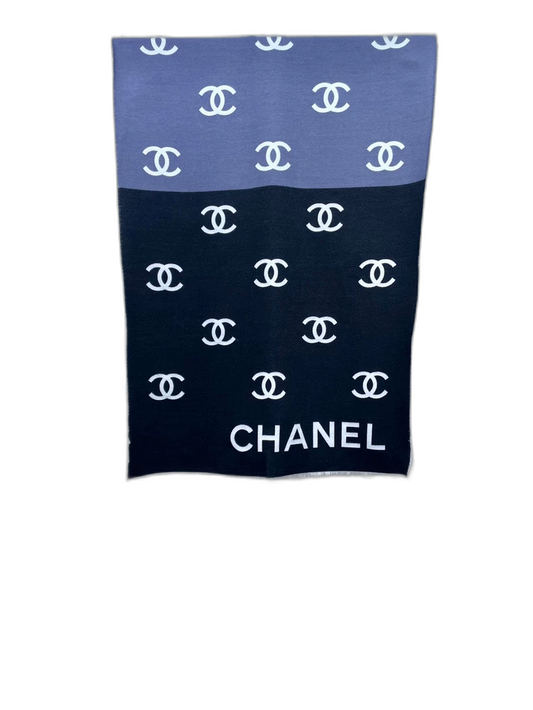 Chanel Gradient Logo Scarf