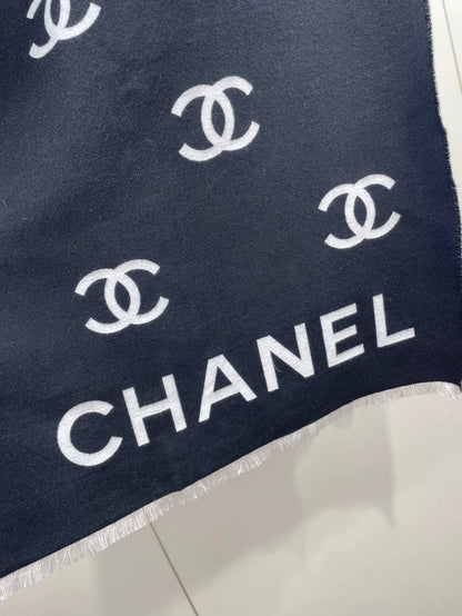 Chanel Gradient Logo Scarf