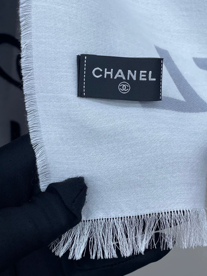 Chanel Gradient Logo Scarf