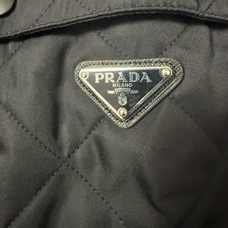 Prada Re-Nylon Quilted Jacket Black