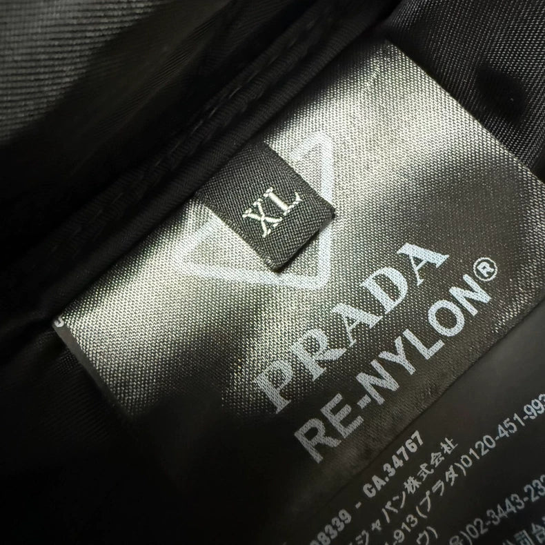 Prada Re-Nylon Quilted Jacket Black