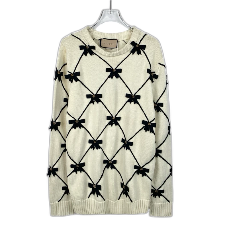 Gucci Cream Logo Knit Sweater