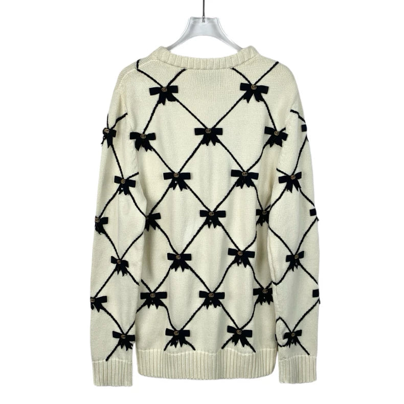 Gucci Cream Logo Knit Sweater