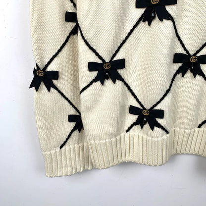 Gucci Cream Logo Knit Sweater