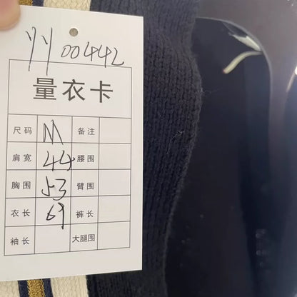 Black Cardigan with Bee Embroidery