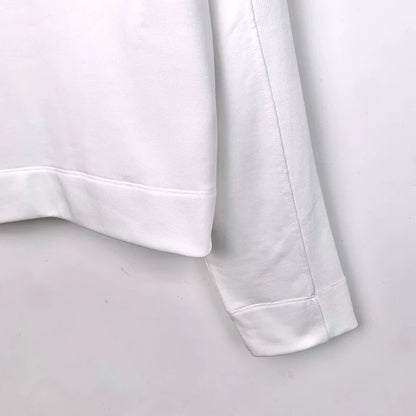 Maxmara White Logo Hoodie L Size