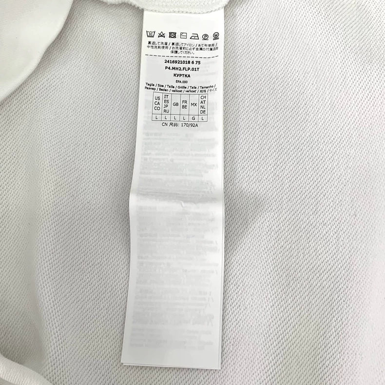 Maxmara White Logo Hoodie L Size
