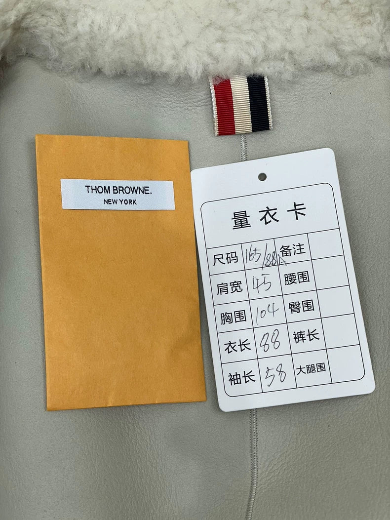 Reversible Wool Fur Coat