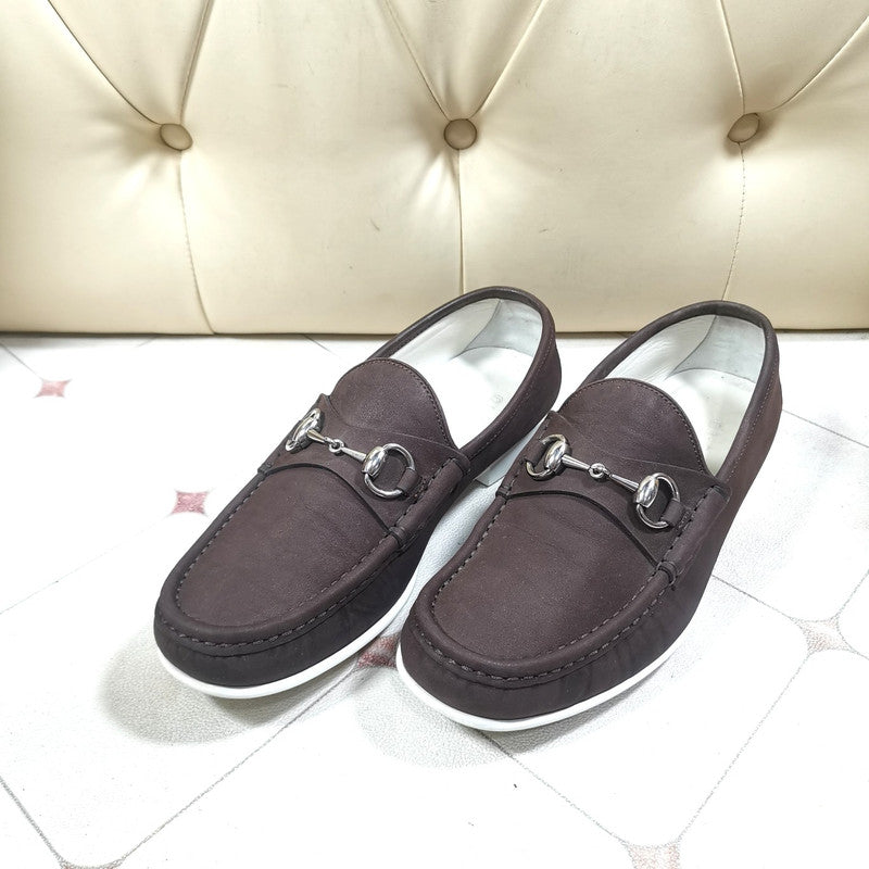Gucci Horsebit Suede Slip-On Shoes for Men 0079