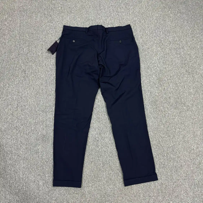 Prada Men's Casual Pants in Navy Wool