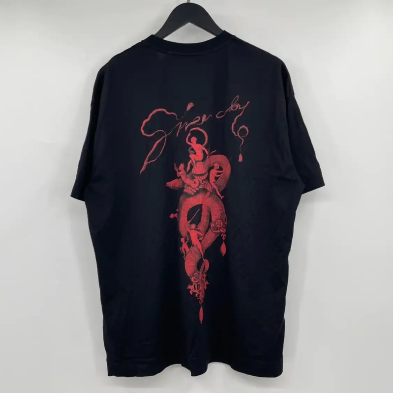 Givenchy Black Cotton Short Sleeve T-Shirt 0089