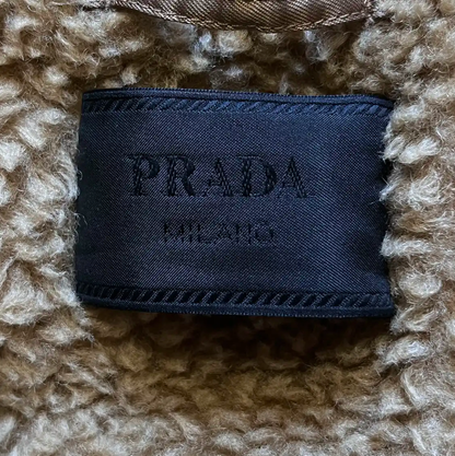 Prada Brown Silk Men's Coat