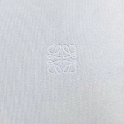 Loewe White Cotton Blend Short Sleeve T-Shirt 0089