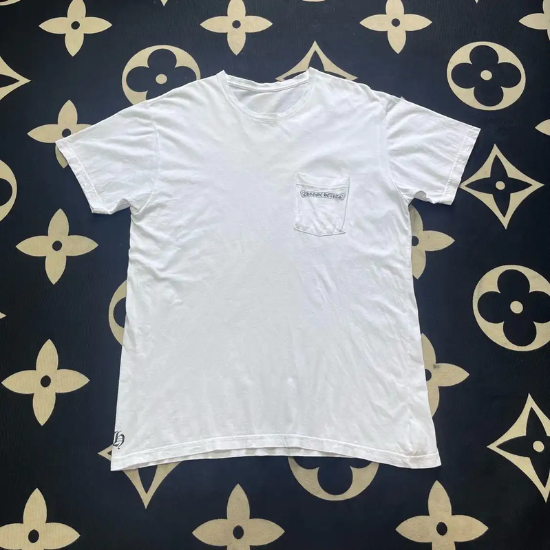 Chrome Hearts White Cotton Short Sleeve T-Shirt 0089