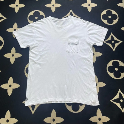 Chrome Hearts White Cotton Short Sleeve T-Shirt 0089