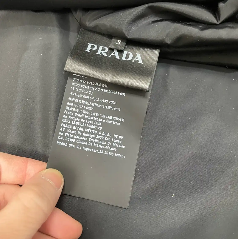 Prada Black Nylon Men's Outerwear
