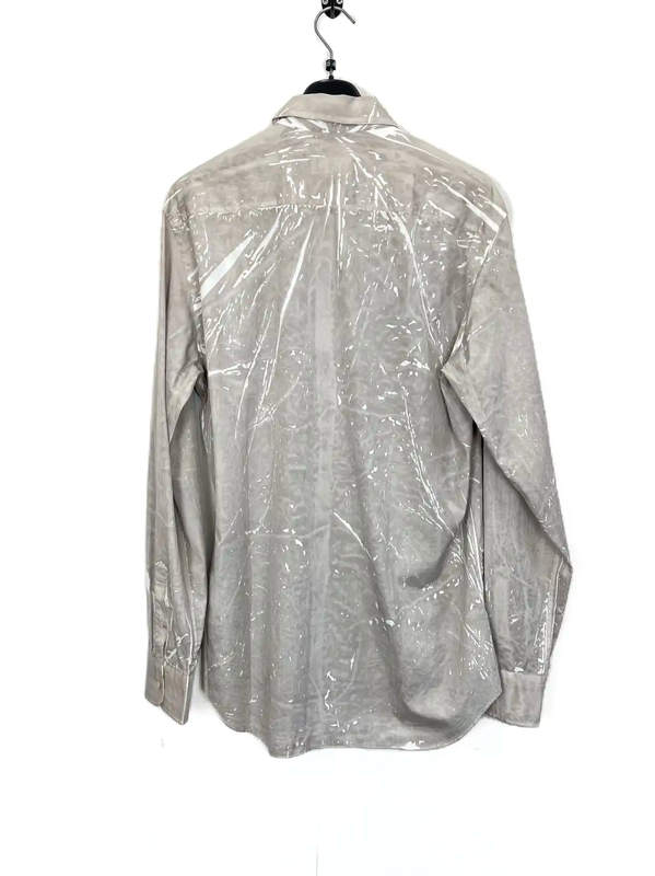 Prada Men’s Long Sleeve Shirt in Cream