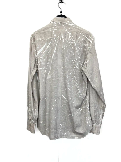 Prada Men’s Long Sleeve Shirt in Cream