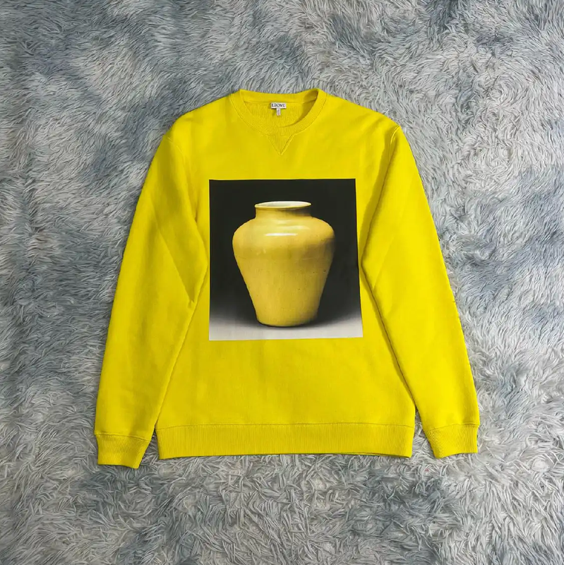 Loewe Men's Yellow Cotton Sweatshirt 0089