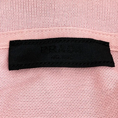 Prada Men's Pink Cotton Polo Shirt