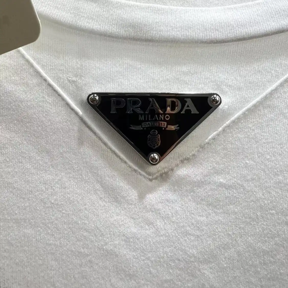 Prada White Cotton Men's T-Shirt XL Size