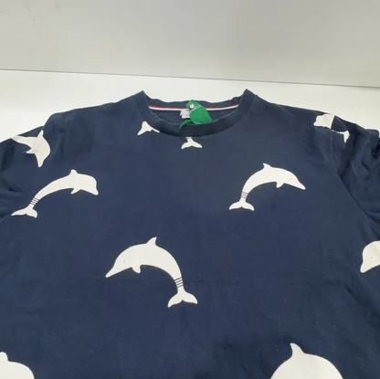 Thom Browne Dolphin Print Short Sleeve Tee