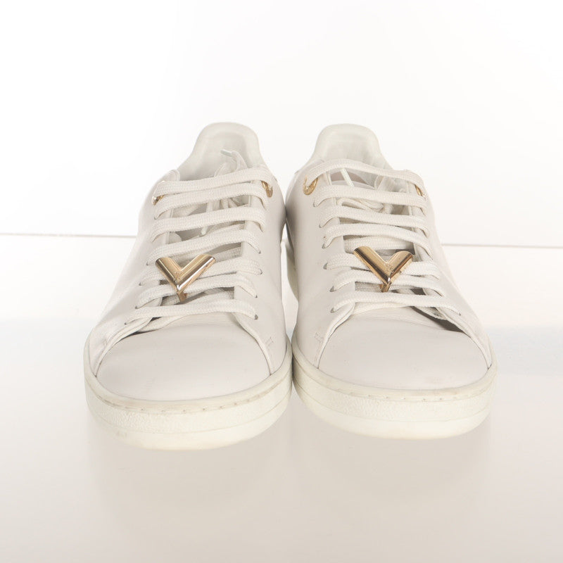Louis Vuitton White Round-Toe Sneakers 0079