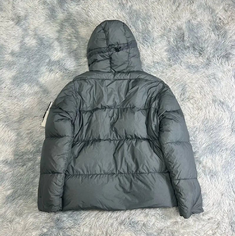 Stone Island Men's Gray Puffer Jacket XXL 0089