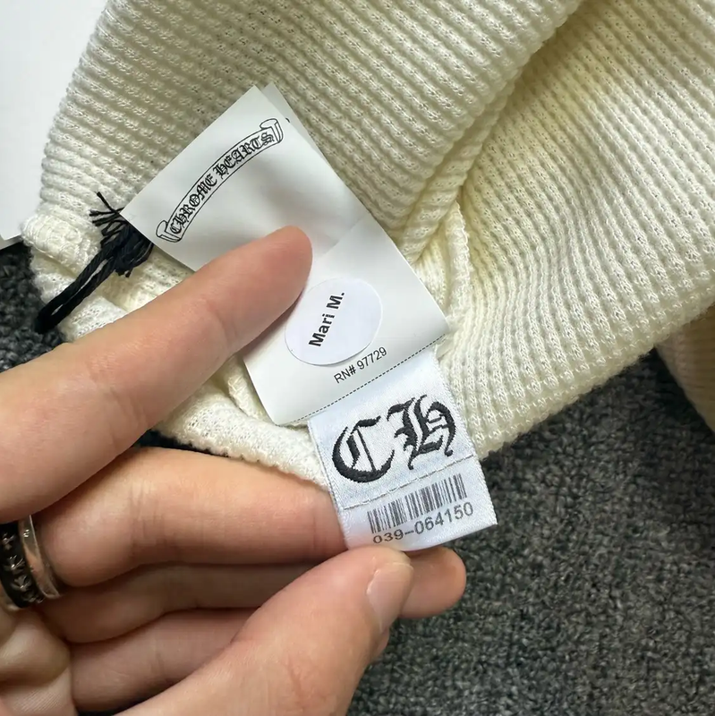 Chrome Hearts White Wool Long Sleeve Shirt 0089