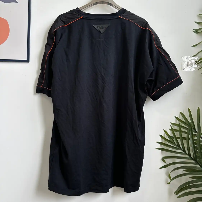Prada Black Cotton XXXL Men's T-Shirt