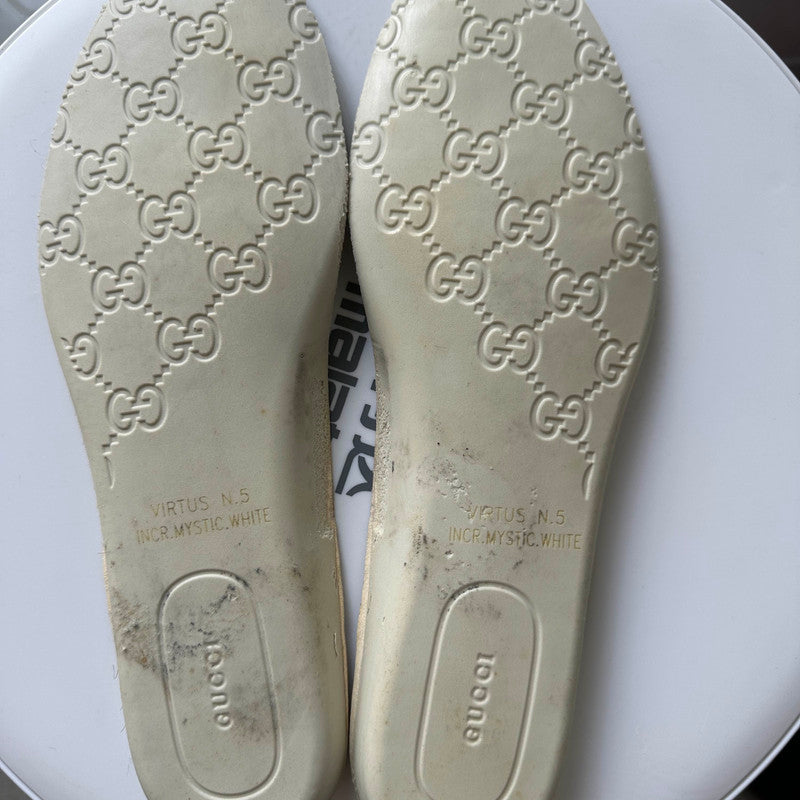 Gucci Screener Distressed Leather Low-Top Sneakers 0079