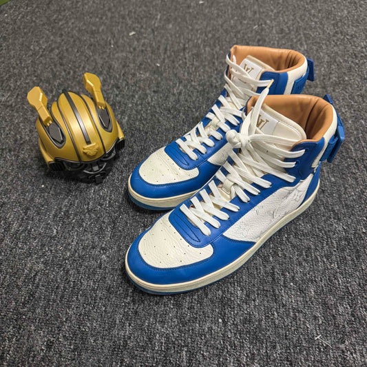 Louis Vuitton Rivoli Blue and White Sneakers 0079