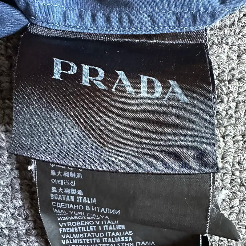 Prada Men's Light Blue Long Sleeve Shirt