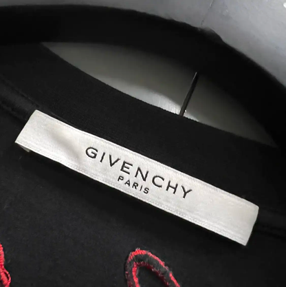 Givenchy Short-Sleeve Black Lion T-Shirt 0089