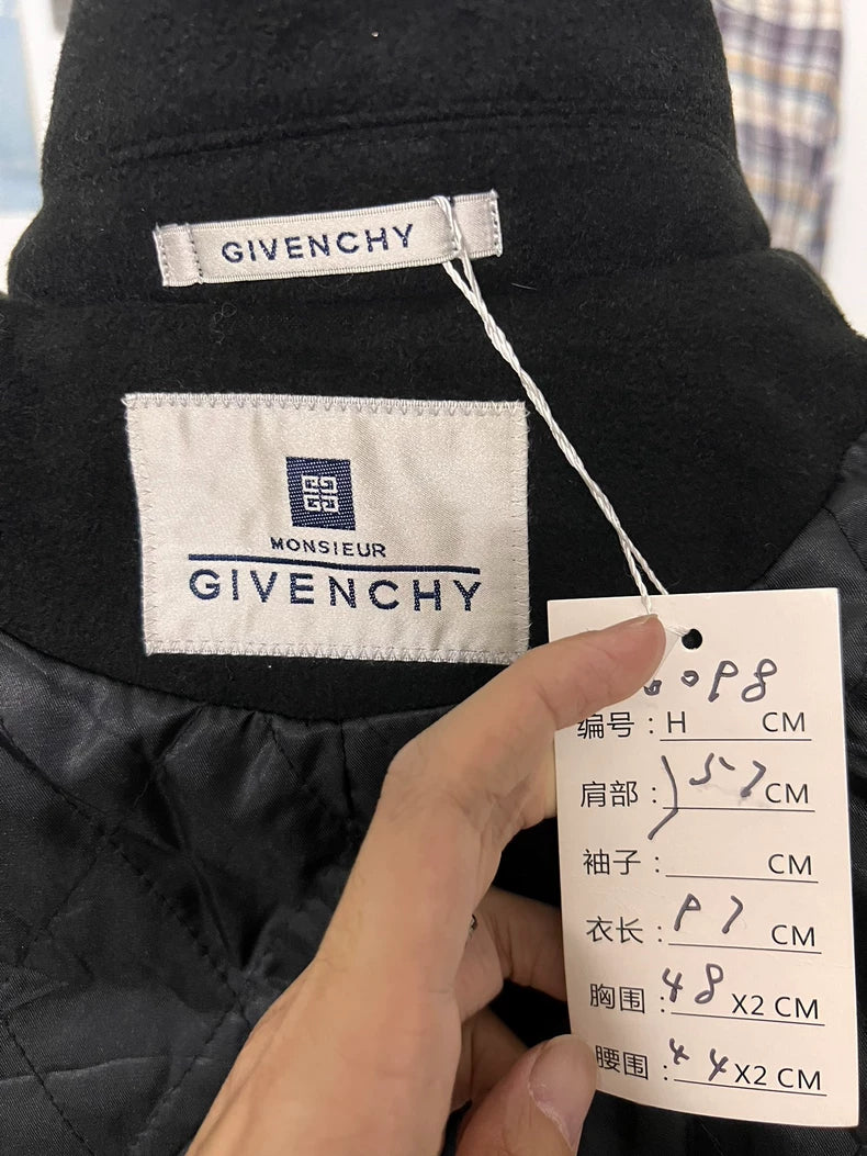 Vintage Givenchy Double-Breasted Wool Coat