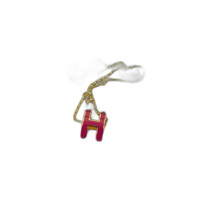 Hermes Pop H Necklace in Gold Color