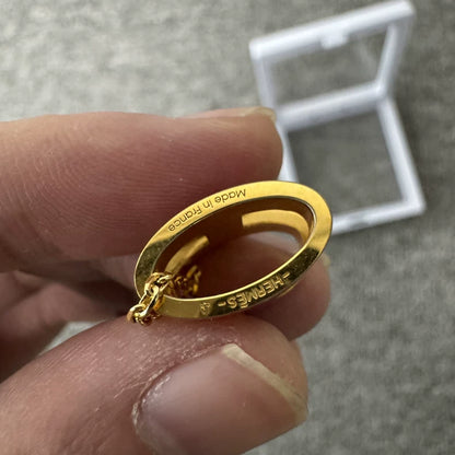 Hermes Pop H Necklace in Gold Color