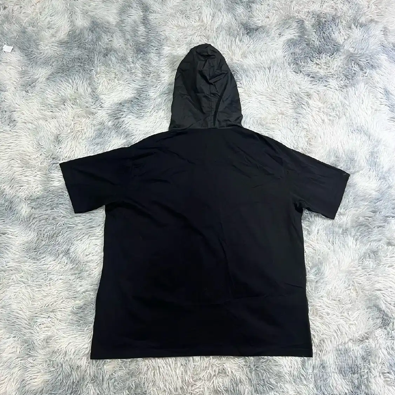 Prada Black Hooded Short Sleeve T-Shirt