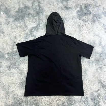 Prada Black Hooded Short Sleeve T-Shirt