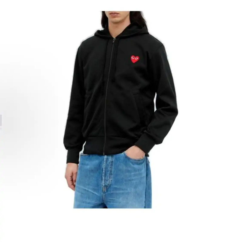 COMME des GARÇONS Black Cotton Men's Hoodie 0089