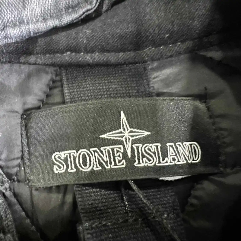 Stone Island Black Cotton Men's Outerwear Jacket 0089