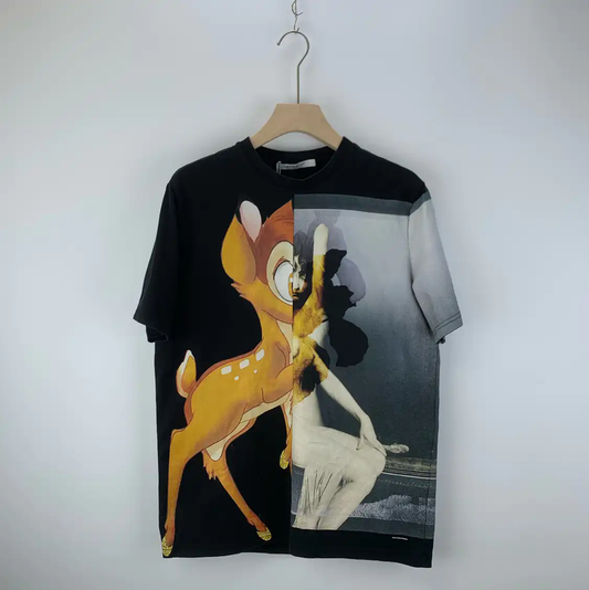 Givenchy Black Men's T-shirt with Unique Design 0089