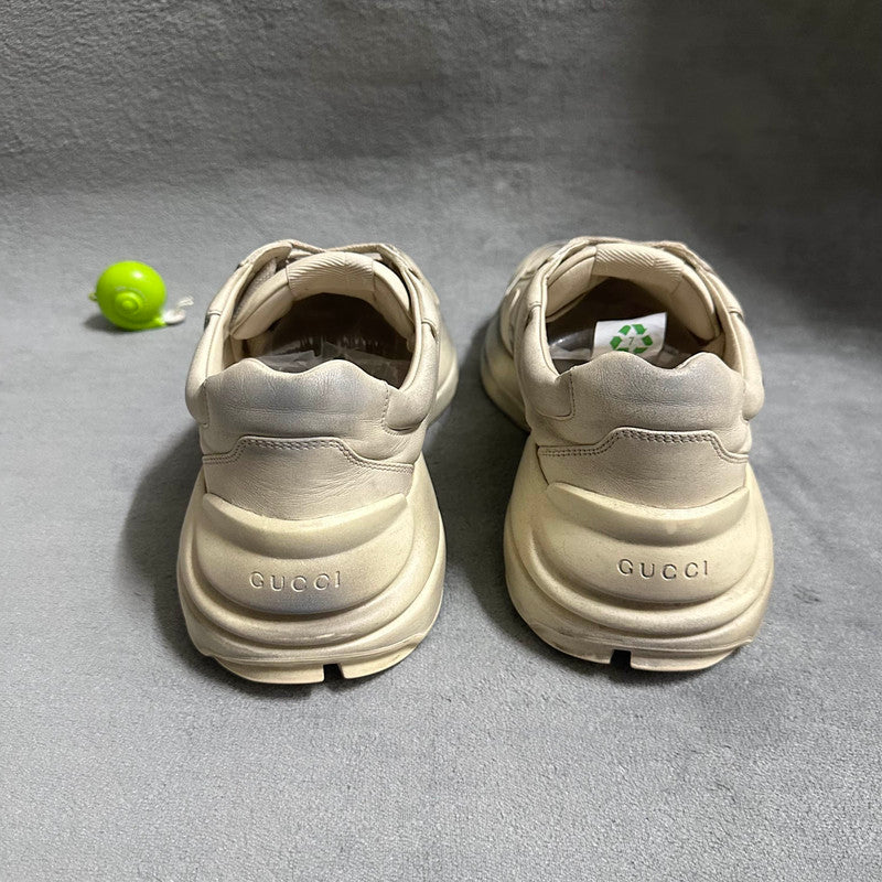 Gucci Rhyton Leather Low-Top Sneakers with Lips Design 0079