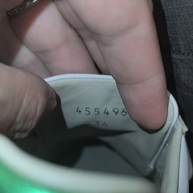 Gucci ACE Kids Low-Top Sneakers in White 0079