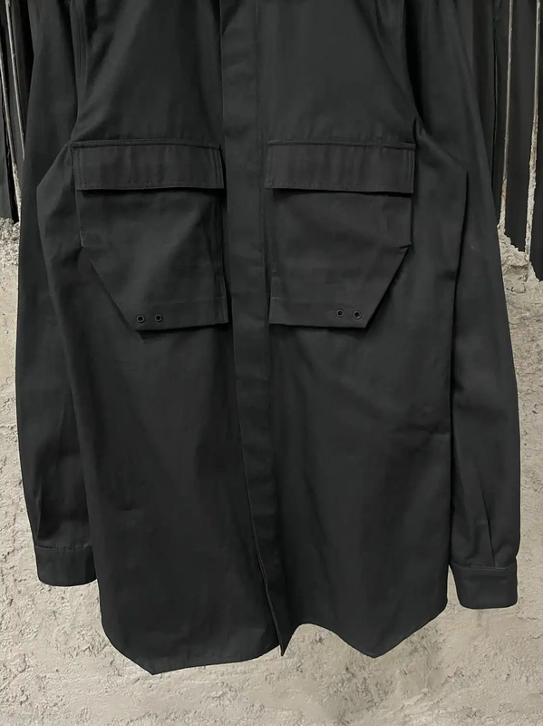 Rick Owens Black Long Sleeve Jacket for Men 0089