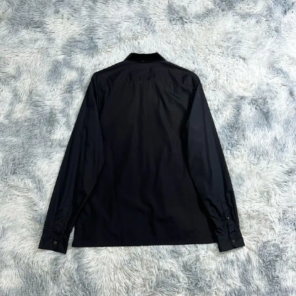Prada Black Long Sleeve Men's Shirt