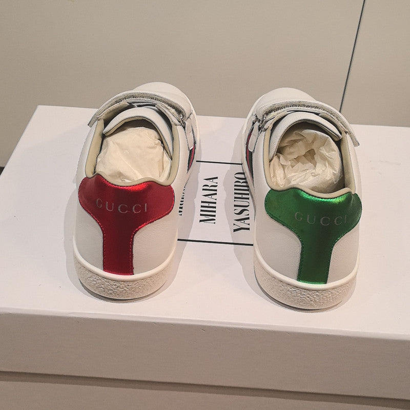 Gucci ACE Kids Low-Top Sneakers in White 0079