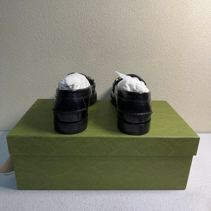 Gucci Black Slip-On Casual Shoes for Men 0079