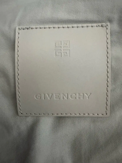 Givenchy Blue Cotton Logo Embroidered Jacket 0089