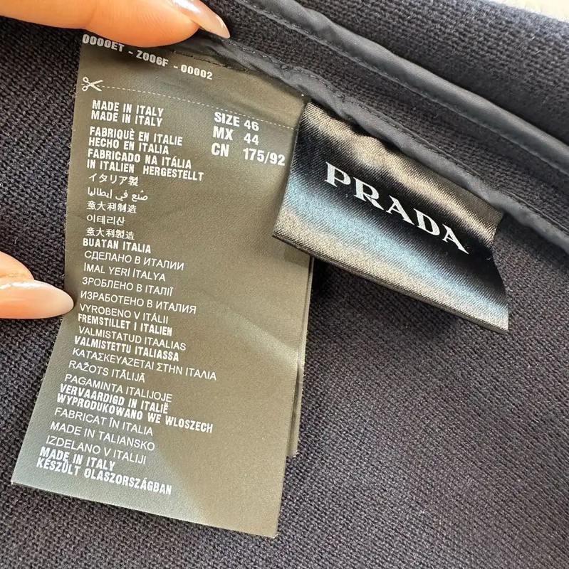 Prada Black Cotton Men's Blazer